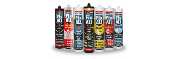 Welke Soudal Fix ALL lijm- en voegkit heb je nodig?