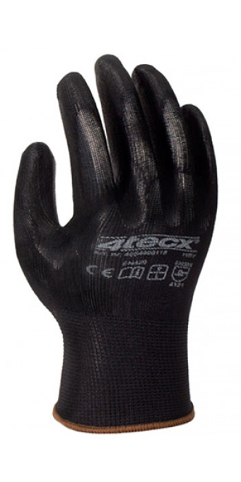 4TECX Handschoen PU - Zwart (3 paar)