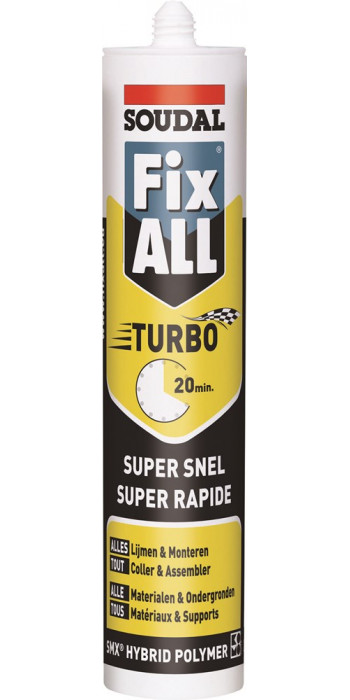 Soudal Fix ALL Turbo - Wit - 290ml - (doos a 12 kokers)