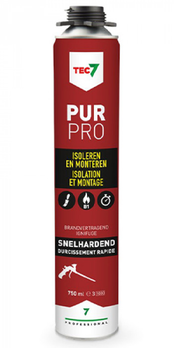 Tec7 PUR Pro Isolatie- en Montageschuim - 750ml