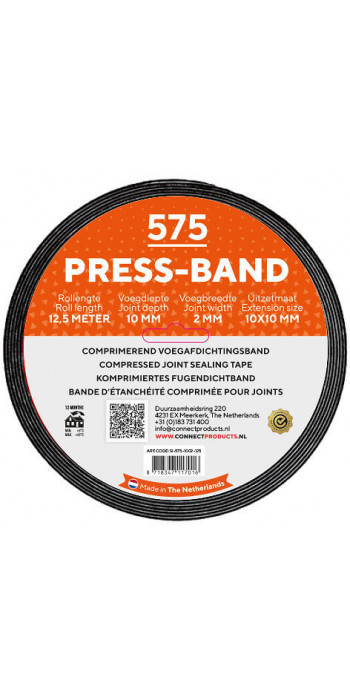 Seal-it 575 Press-Band - 20/4 (20x20) x 8mtr - Schuimstofband