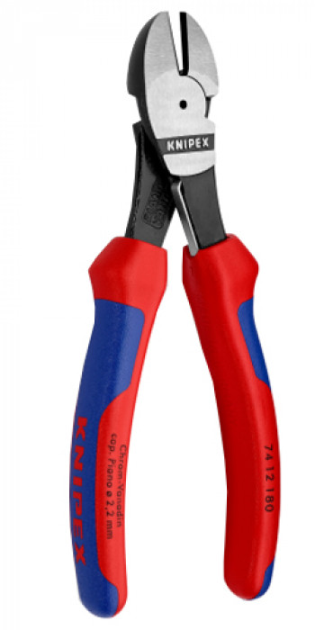 Knipex Kracht Zijsnijtang met veer - 180mm (7412180)