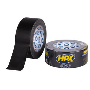 HPX Duct Tape 6200 - Reparatietape - Zwart - 48mm x 25mtr