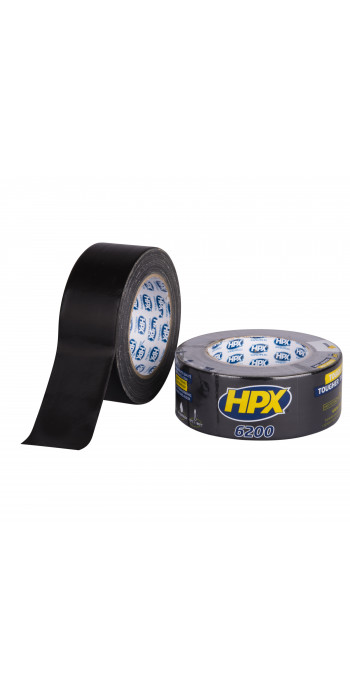 HPX Duct Tape 6200 - Reparatietape - Zwart - 48mm x 25mtr