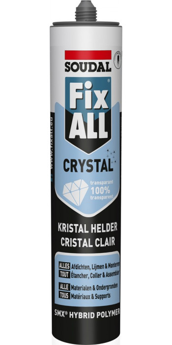 Soudal Fix ALL Crystal - 290ml - (doos a 12 kokers)