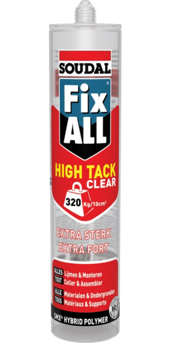 Soudal Fix ALL High Tack Clear 290ml - (doos a 12 kokers)