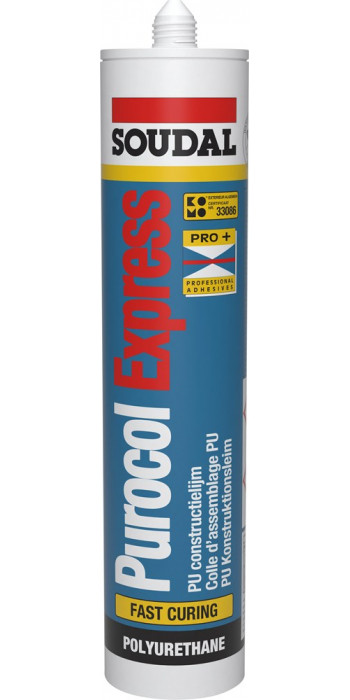 Soudal Purocol Express (D4) - 310ml - Beige - (doos a 12 kokers)