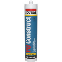 Soudal PU Construct Extra Fast (D4) - 310ml - Creme - (doos a 12 kokers)