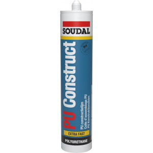 Soudal PU Construct Extra Fast (D4) - 310ml - Creme - (doos a 12 kokers)