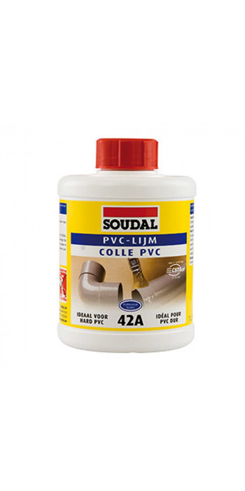 Soudal PVC Lijm - 250ml - Transparant - (doos a 12 blikken)