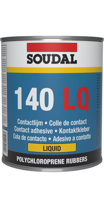 Soudal 140 LQ Liquid - Contactlijm - Geel - 750ml - (doos a 6 blikken)