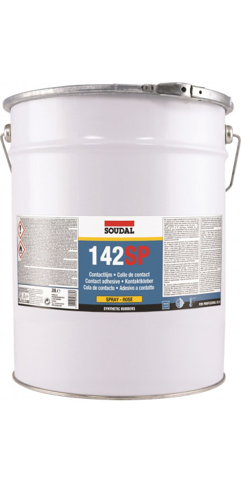 Soudal 142 SP Verspuitbare Contactlijm - 20l - Roze
