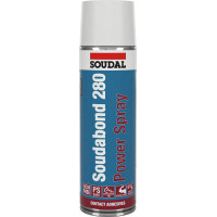 Soudal Soudabond 280 Power Spray - Contactlijm - 500ml - Transparant - (doos a 12 bussen)