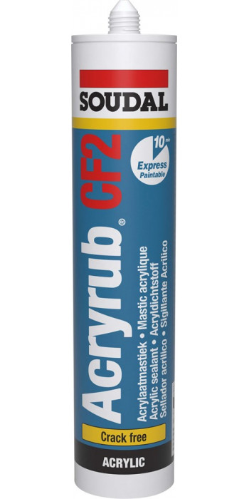 Soudal Acryrub CF2 - 310ml - Wit - (doos a 15 kokers)