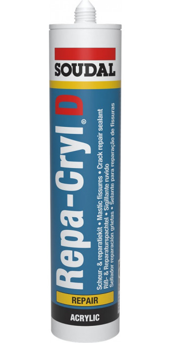 Soudal Repa-Cryl D - 310ml - Wit - (doos a 15 kokers)