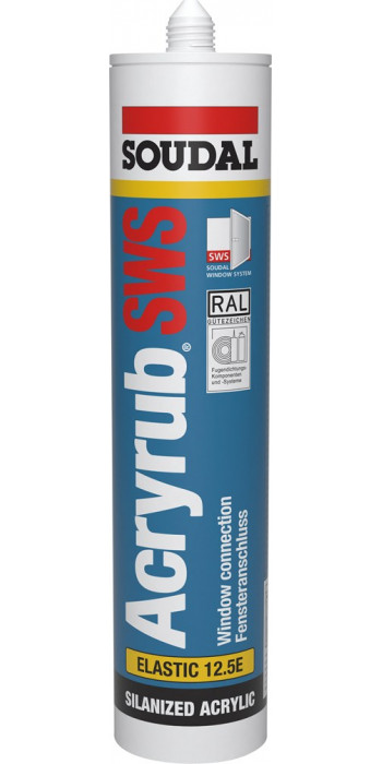 Soudal Acryrub SWS - 310ml - Wit - (Doos a 15 kokers)