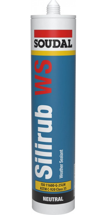 Soudal Silirub WS - 300ml - Zwart - (doos a 15 kokers)