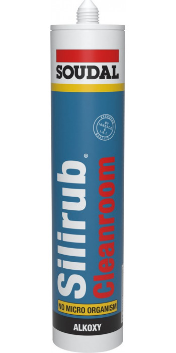 Soudal Silirub Cleanroom - 300ml - Wit - (doos a 15 kokers)