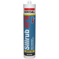 Soudal Silirub HT° - N - 300ml - Zwart - (doos a 15 kokers)
