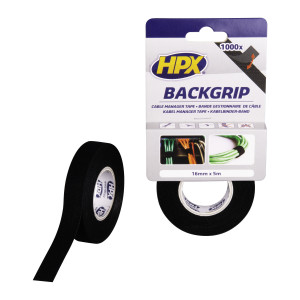 HPX Back Grip - Zwart 16mm x 5mtr