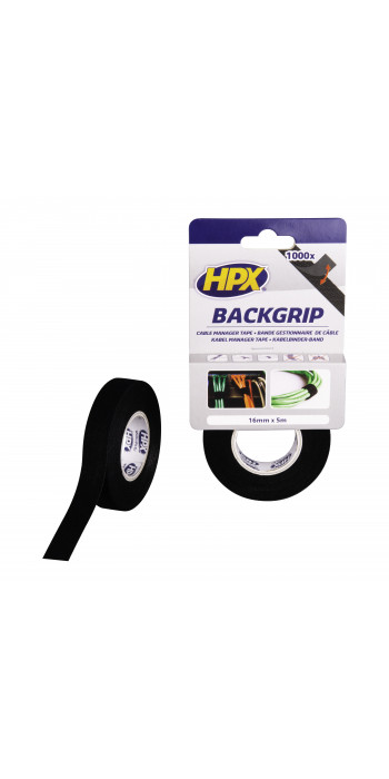 HPX Back Grip - Zwart 16mm x 5mtr