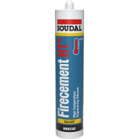 Soudal Firecement HT - 310ml - Zwart - (doos a 15 kokers)