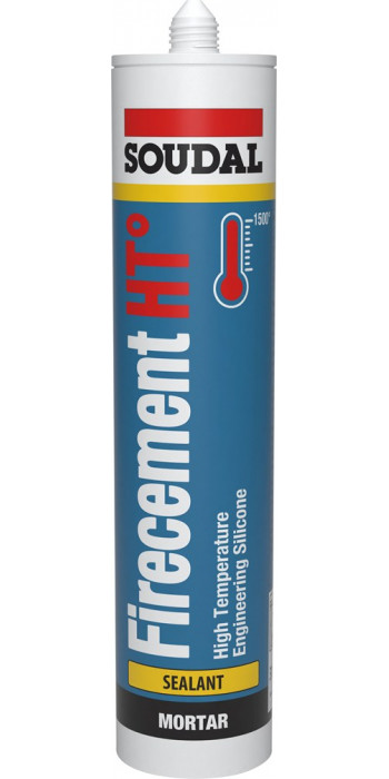 Soudal Firecement HT - 310ml - Zwart - (doos a 15 kokers)