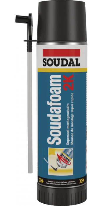 Soudal Soudafoam 2K - 400ml - Champagne - (doos a 12 bussen)