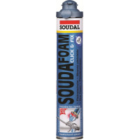 Soudal Soudafoam Click & Fix - 750ml - Champagne - (doos a 12 bussen)