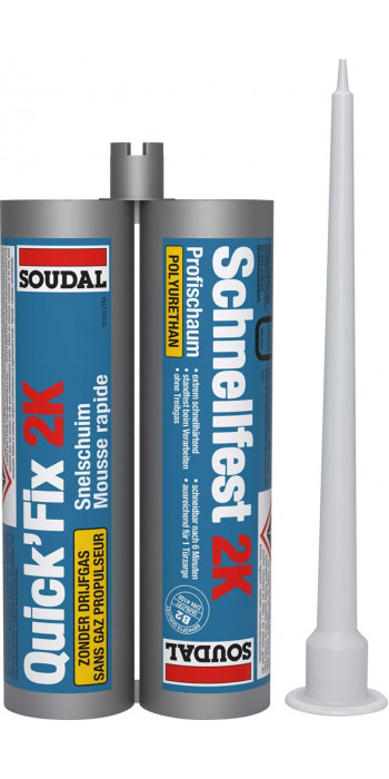 Soudal Quick-Fix - 2 x 110ml - Wit - (doos a 16 kokers)