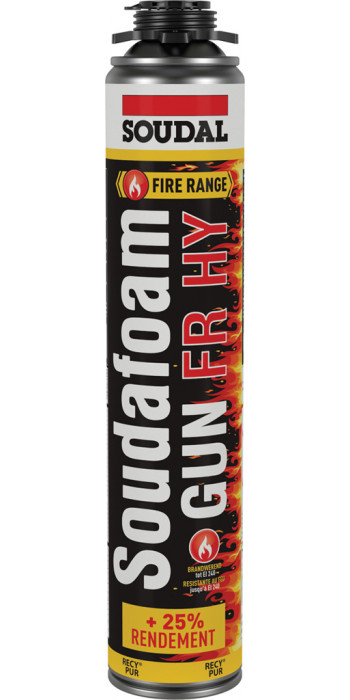 Soudal Soudafoam FR HY Gun - 750ml - Rood - (doos a 12 bussen)