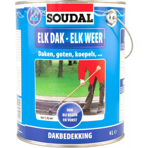 Soudal Elk Dak - Elk Weer - 4l - (doos a 4 blikken)