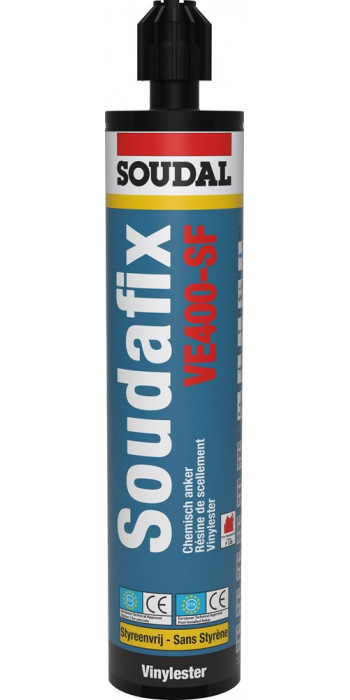 Soudal Soudafix VE400-SF - 280ml - Grijs - (doos a 12 kokers)
