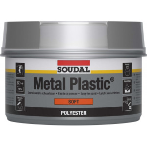 Soudal Metal Plastic Soft - 2kg - Beige - (doos a 6 blikken)