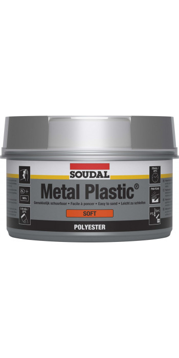 Soudal Metal Plastic Soft - 2kg - Beige - (doos a 6 blikken)