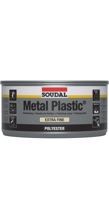 Soudal Metal Plastic Extra Fine - 2kg - Wit - (doos a 6 blikken)