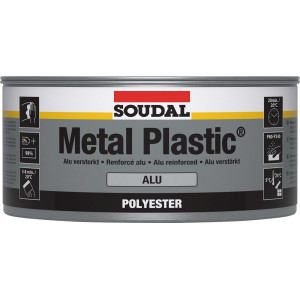 Soudal Metal Plastic Alu - 2kg - Aluminium - (doos a 6 blikken)