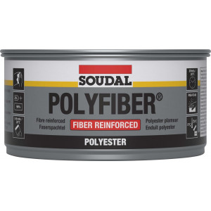 Soudal Polyfiber - 500g - Grijs - (doos a 12 blikken)