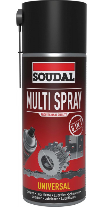 Soudal Multi Spray - 400ml - Transparant - (doos a 6 bussen)