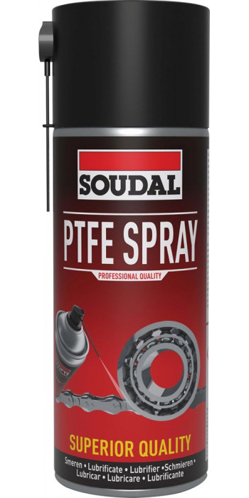 Soudal PFTE Spray - 400ml - Transparant - (doos a 6 bussen)