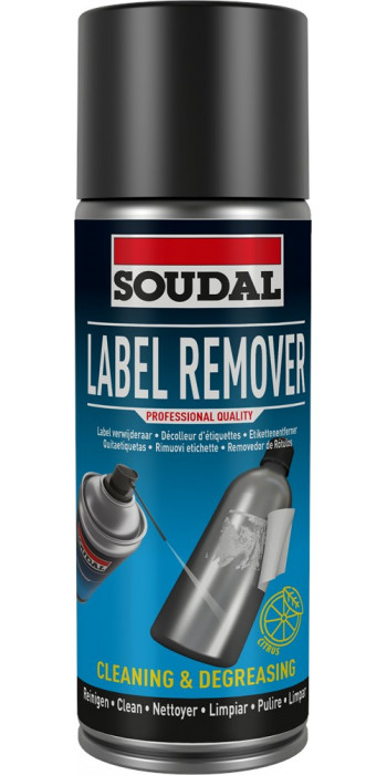 Soudal label Remover Citrus - 400ml - Transparant - (doos a 6 bussen)