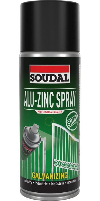 Soudal Alu-Zinc Spray - 400ml - Zink - (doos a 6 bussen)