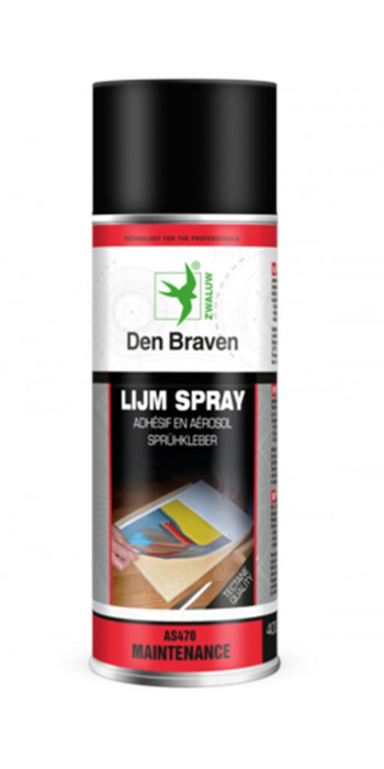 Zwaluw Lijm Spray - 400ml - Transparant - (doos a 12 bussen)