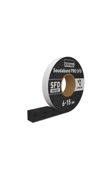 Soudal Soudaband PRO SFD 40/10-20 6m - Zwart - (doos a 12 rollen)