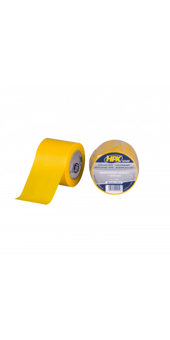 HPX Isolatietape 52400 - PVC - 50mm x 10mtr - Geel