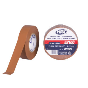 HPX Isolatietape 52100 Bruin - PVC VDE - 19mm x 20mtr