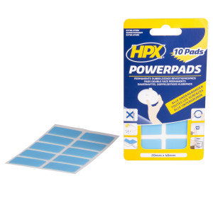 HPX PowerPads 20x40mm - 10 Dubbelzijdige Bevestigingspads