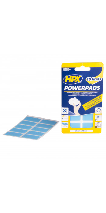 HPX PowerPads 20x40mm - 10 Dubbelzijdige Bevestigingspads