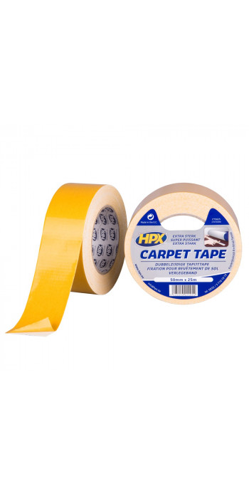 HPX Dubbelzijdige Tapijttape Wit - 50mm x 25mtr