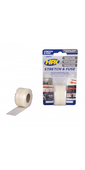 HPX Stretch & Fuse - Zelfvulkaniserende Tape - Transparant - 25mm x 3mtr